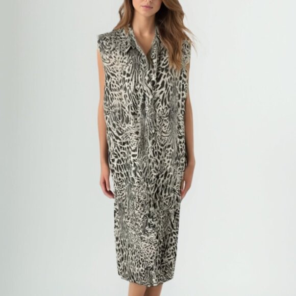 💕 Lungo L’arno Made In Italy Linen Dress 1X - Picture 1 of 12